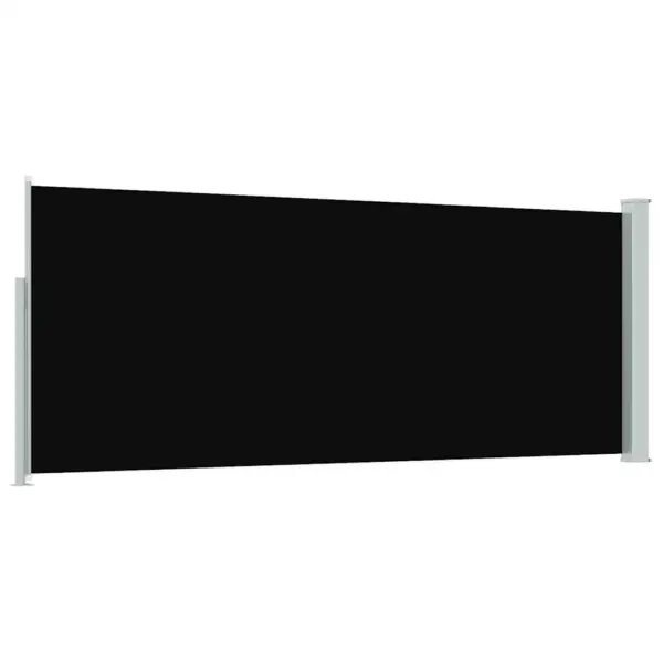 Lahtitõmmatav terrassi külgsein tuule- ja privaatsuskaitseks, must, 300 x 120 cm - 6