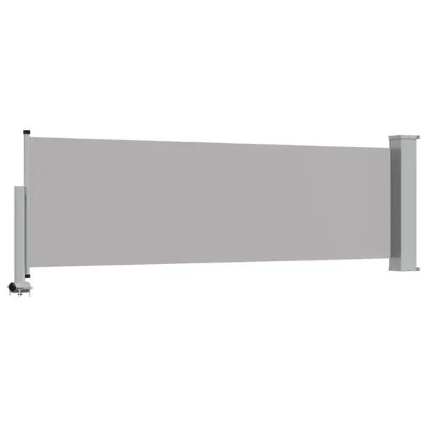 Lahtitõmmatav külgsirm terrassile ja rõdule, hall, 80 x 300 cm - 6