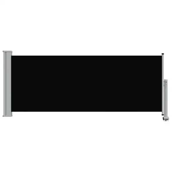 Lahtitõmmatav terrassi ja rõdu külgmarkiis privaatsuse tagamiseks, must, 100 x 0–300 cm – 6