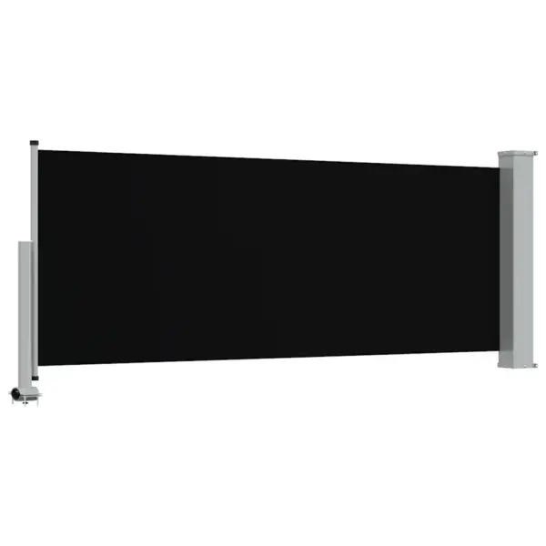 Lahtitõmmatav terrassi ja rõdu külgmarkiis privaatsuse tagamiseks, must, 100 x 0–300 cm – 8