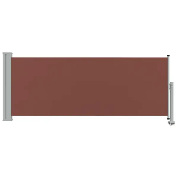 Lahtitõmmatav terrassi külgmarkiis privaatsuseks, pruun, 100 x 0–300 cm – 4