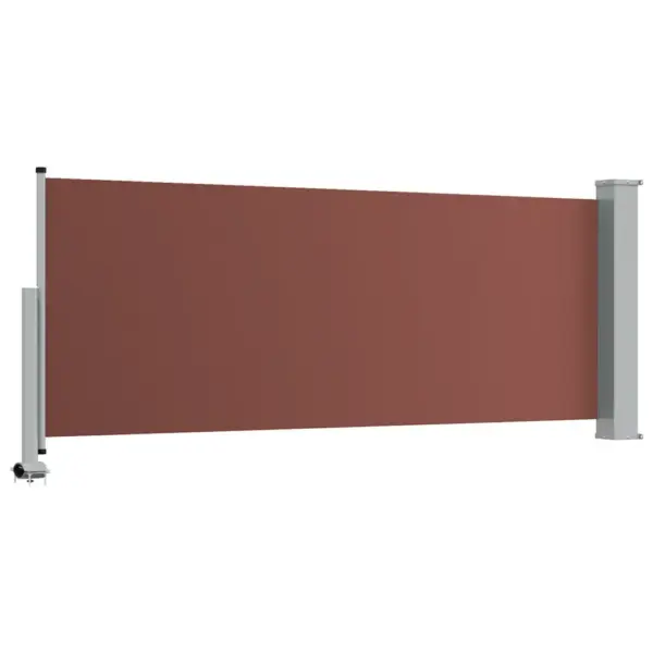 Lahtitõmmatav terrassi külgmarkiis privaatsuseks, pruun, 100 x 0–300 cm – 7