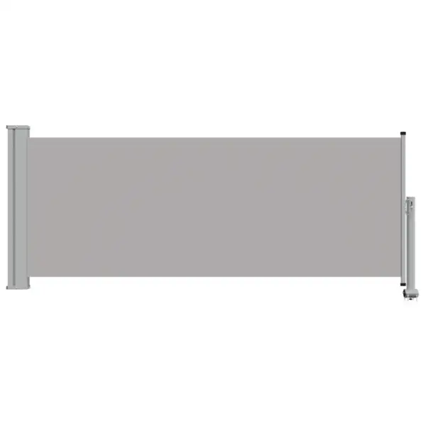 Lahtitõmmatav terrassi külgmarkiis privaatsuseks, hall, 100 x 300 cm – 3