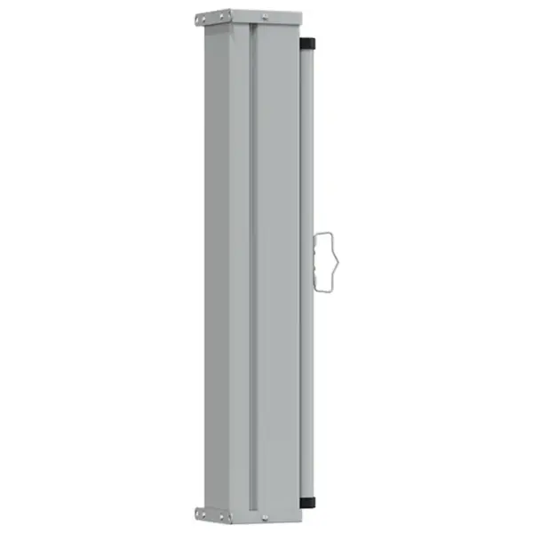Lahtitõmmatav terrassi külgmarkiis, 80 x 300 cm, must/hall – 4