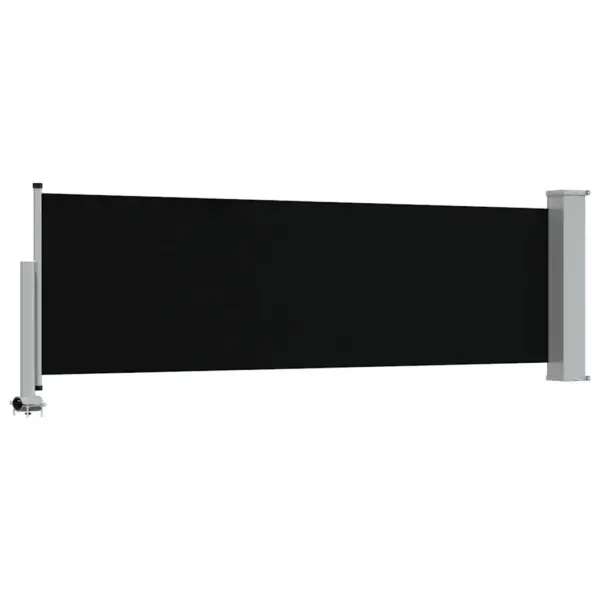 Lahtitõmmatav terrassi külgmarkiis, 80 x 300 cm, must/hall – 6