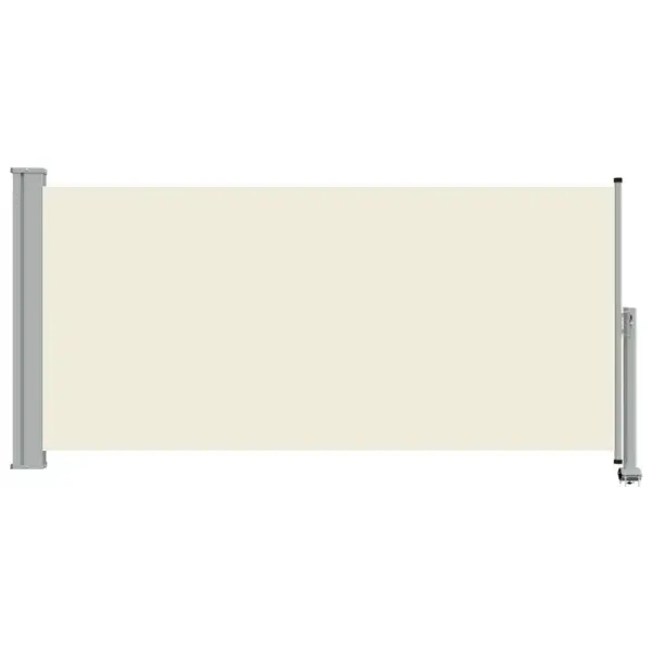 Lahtitõmmatav terrassi külgsein privaatsuseks, kreemjas, 120 x 300 cm – 4