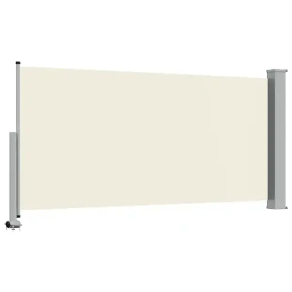 Lahtitõmmatav terrassi külgsein privaatsuseks, kreemjas, 120 x 300 cm – 7