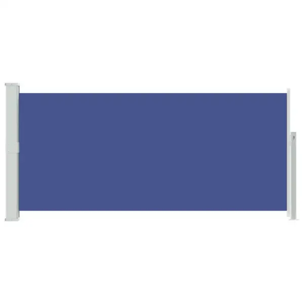 Lahtitõmmatav terrassi külgsein tuule- ja päikesekaitseks, sinine, 140 x 300 cm – 4