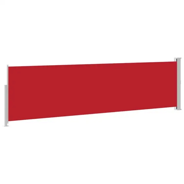 Lahtitõmmatav terrassi külgsein, punane, UV- ja vettpidav, 140 x 0–500 cm – 7