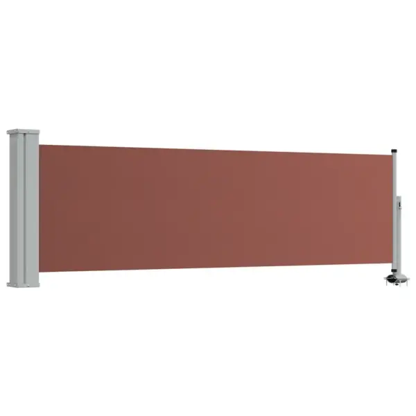 Lahtitõmmatav terrassi külgsein privaatsuseks, pruun/hall, 80 x 0–300 cm – 2