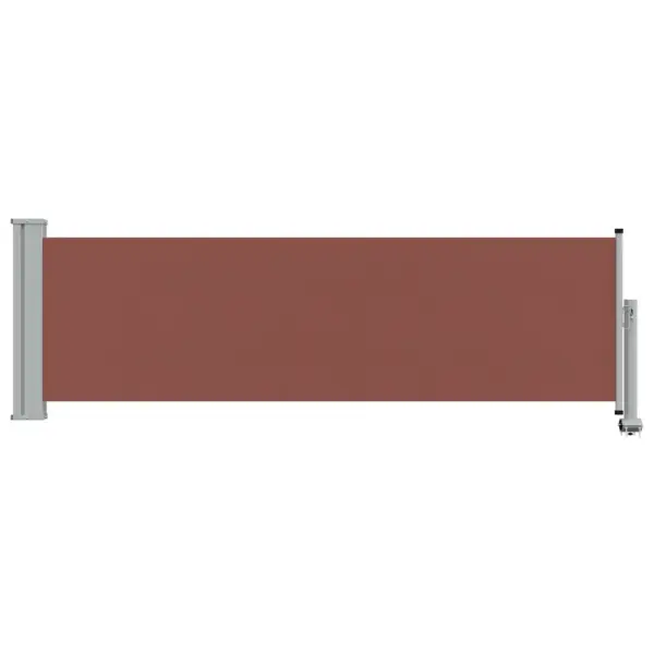 Lahtitõmmatav terrassi külgsein privaatsuseks, pruun/hall, 80 x 0–300 cm – 3