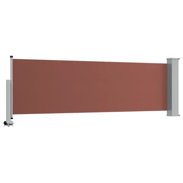 Lahtitõmmatav terrassi külgsein privaatsuseks, pruun/hall, 80 x 0–300 cm – 6