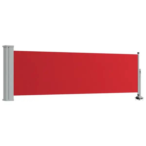 Lahtitõmmatav terrassi külgsein, punane, 80 x 300 cm, UV- ja vettpidav – 2