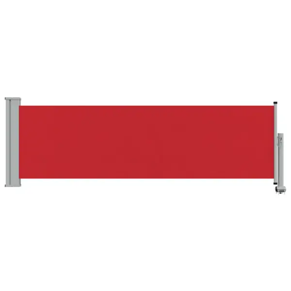Lahtitõmmatav terrassi külgsein, punane, 80 x 300 cm, UV- ja vettpidav – 3