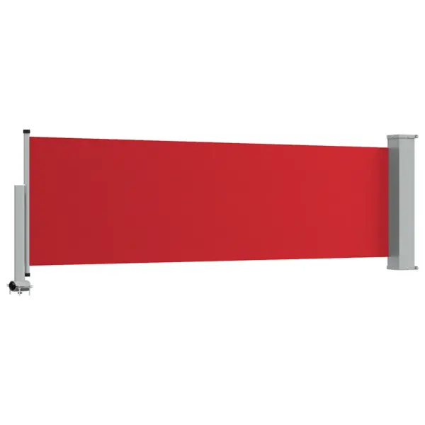 Lahtitõmmatav terrassi külgsein, punane, 80 x 300 cm, UV- ja vettpidav – 6
