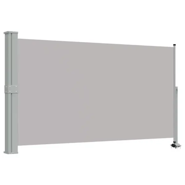 Lahtitõmmatav terrassi ja rõdu külgsein, hall, 140 x 300 cm – 2