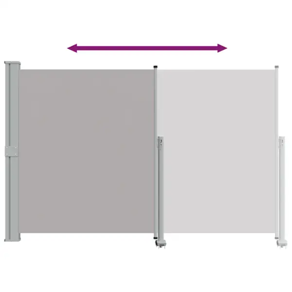 Lahtitõmmatav terrassi külgsein privaatsuseks, hall, 160 x 300 cm – 8