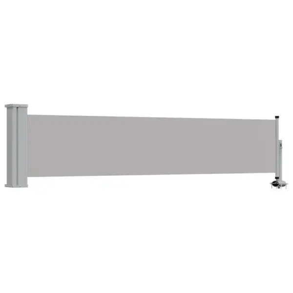 Lahtitõmmatav terrassi külgsein privaatsuseks, hall, 60 x 300 cm – 2