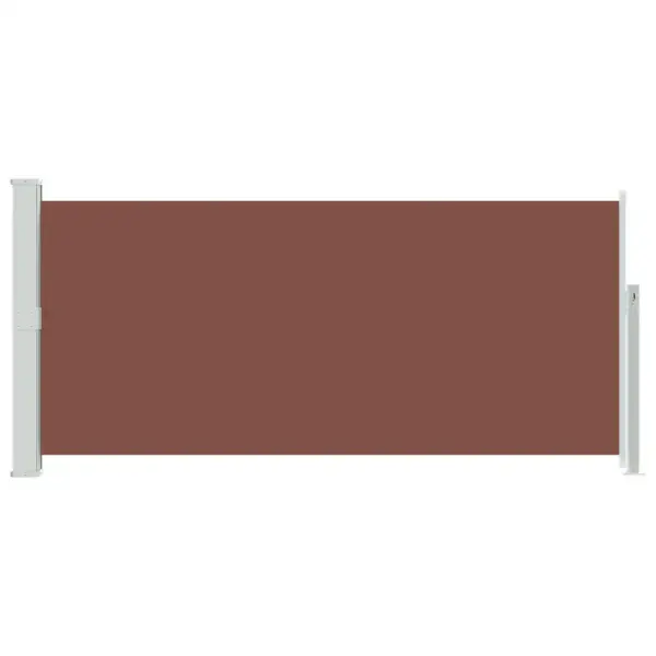 Lahtitõmmatav terrassi külgsein, pruun, 300 x 140 cm, UV- ja veekindel – 4
