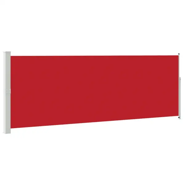 Lahtitõmmatav terrassi külgsein privaatsuseks ja tuulekaitseks, punane, 160 x 500 cm – 2