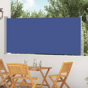 Lahtitõmmatav terrassi külgsein, sinine, 300 x 120 cm