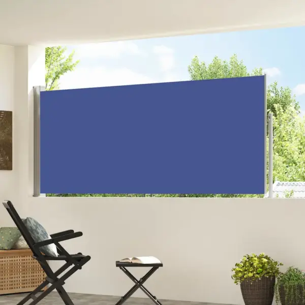 Lahtitõmmatav terrassi külgsein, sinine, 300 x 120 cm – 3