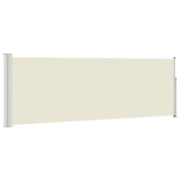 Lahtitõmmatav terrassi külgsirm privaatsuseks, kreemjas, 100 x 300 cm – 2