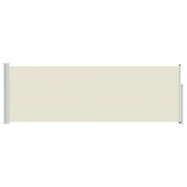 Lahtitõmmatav terrassi külgsirm privaatsuseks, kreemjas, 100 x 300 cm – 4