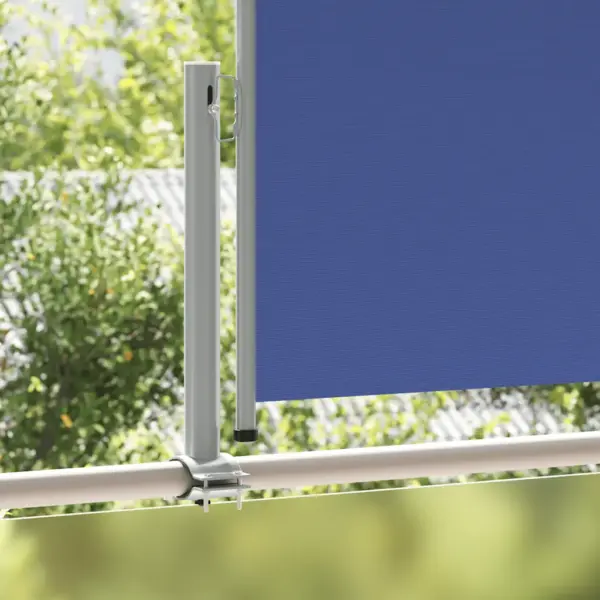 Lahtitõmmatav terrassi külgsirm privaatsuse tagamiseks, sinine, 100 x 300 cm – 3