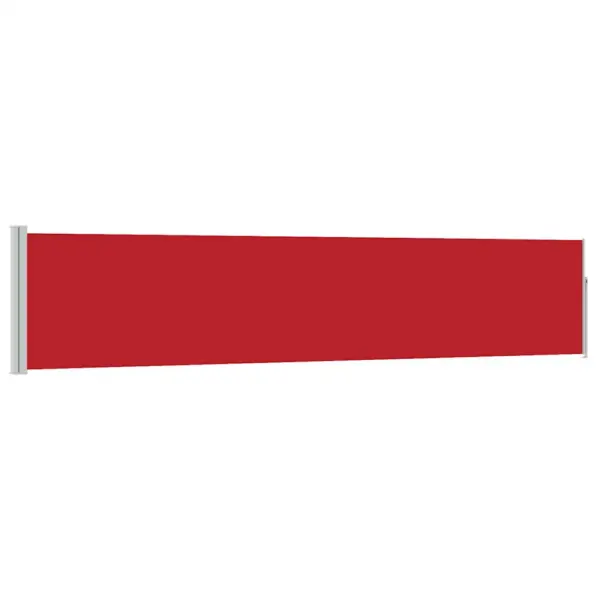 Lahtitõmmatav terrassi külgsirm, 100 x 0–500 cm, punane – 2
