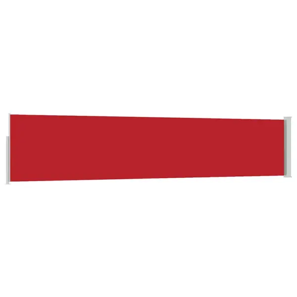 Lahtitõmmatav terrassi külgsirm, 100 x 0–500 cm, punane – 6