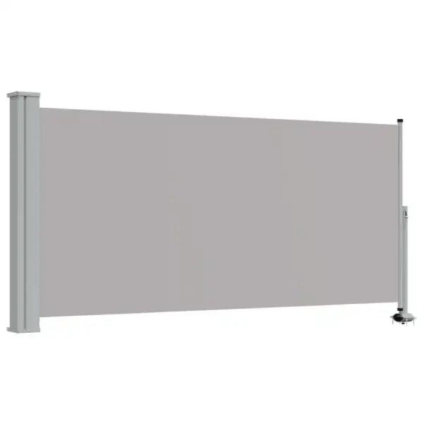 Lahtitõmmatav terrassi ja rõdu külgsirm, hall, 120 x 300 cm – 2