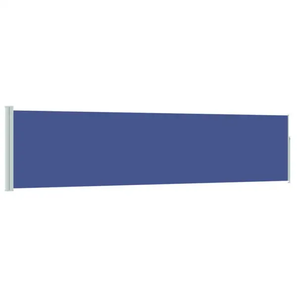 Lahtitõmmatav terrassi külgsirm, UV-kindel ja vettpidav, sinine, 120 x 500 cm – 2
