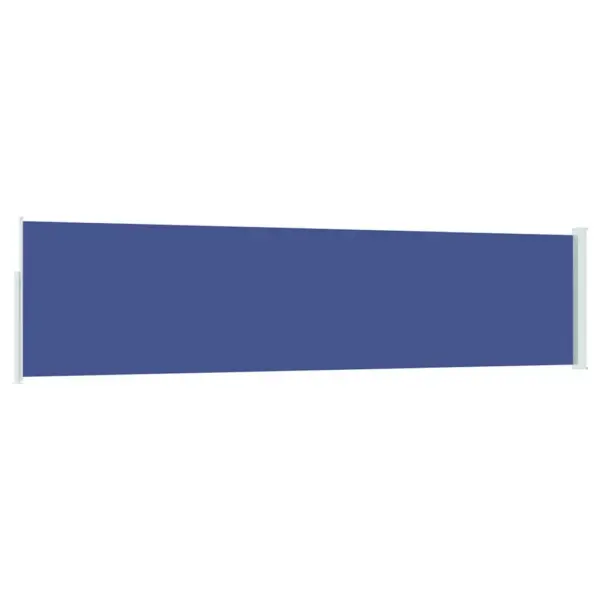 Lahtitõmmatav terrassi külgsirm, UV-kindel ja vettpidav, sinine, 120 x 500 cm – 6