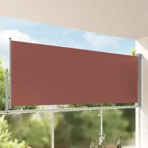 Lahtitõmmatav terrassi privaatsussirm, pruun, 140 x 300 cm