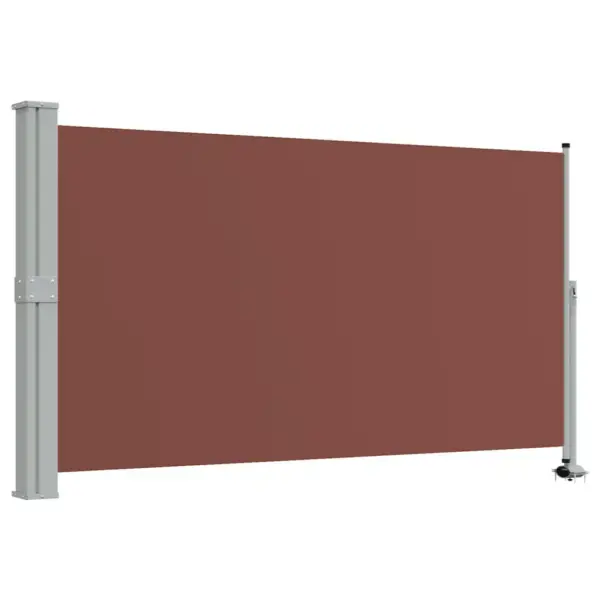 Lahtitõmmatav terrassi privaatsussirm, pruun, 140 x 300 cm - 2