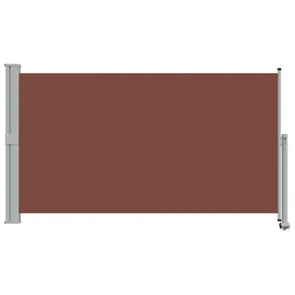 Lahtitõmmatav terrassi privaatsussirm, pruun, 140 x 300 cm - 4