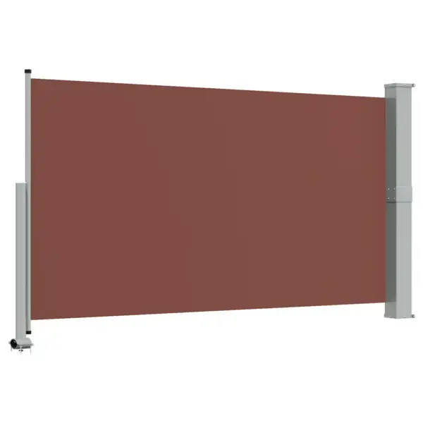 Lahtitõmmatav terrassi privaatsussirm, pruun, 140 x 300 cm - 7