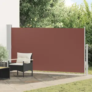 Lahtitõmmatav terrassi külgsirm, pruun, 170 x 300 cm