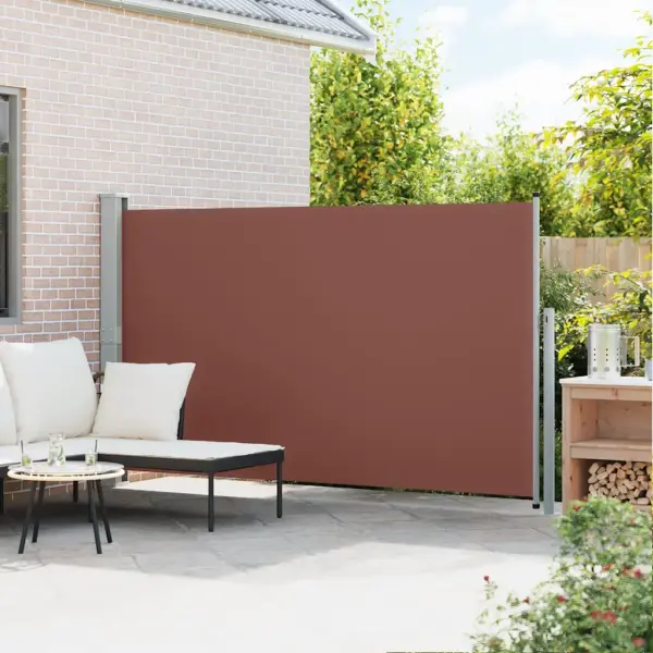 Lahtitõmmatav terrassi külgsirm, pruun, 170 x 300 cm – 3