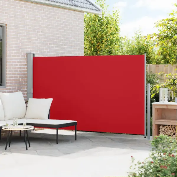 Lahtitõmmatav terrassi külgsirm, punane, 170 x 300 cm – 3