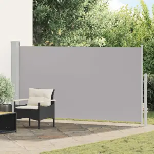 Lahtitõmmatav terrassi külgsirm, hall, 170 x kuni 300 cm