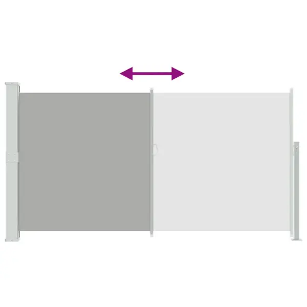 Lahtitõmmatav terrassi külgsirm, hall, 170 x kuni 300 cm – 8