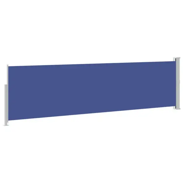 Lahtitõmmatav terrassi privaatsussein, sinine, 140 x 0–500 cm, UV-kindel ja vettpidav – 7
