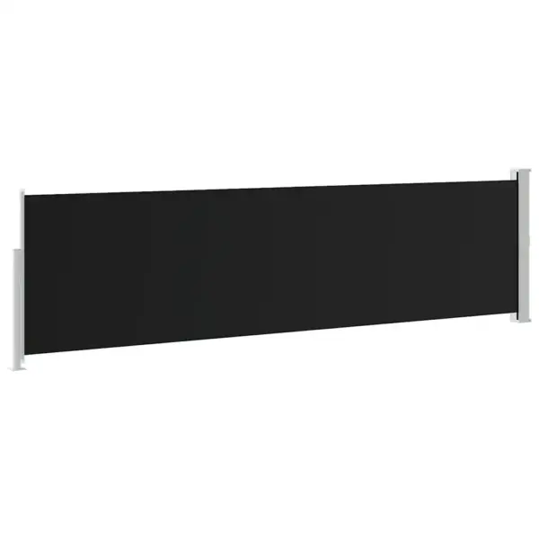Lahtitõmmatav terrassi privaatsussein, 140 x 500 cm, must – 7