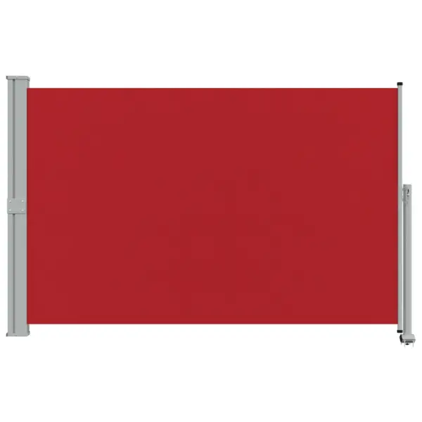 Lahtitõmmatav terrassi privaatsussein, punane, 160 x 300 cm - 4
