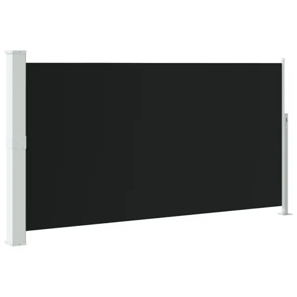 Lahtitõmmatav terrassi privaatsussein, UV-kindel, must, 170 x 0–300 cm – 2