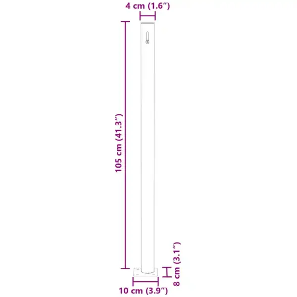 Lahtitõmmatav terrassi privaatsussein, UV-kindel, must, 170 x 0–300 cm – 13
