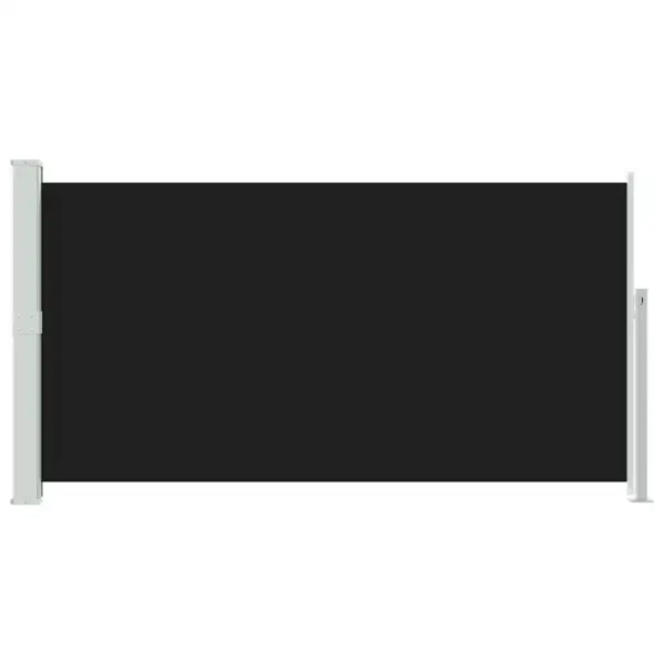 Lahtitõmmatav terrassi privaatsussein, UV-kindel, must, 170 x 0–300 cm – 3