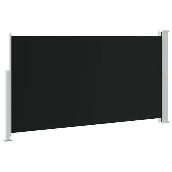 Lahtitõmmatav terrassi privaatsussein, UV-kindel, must, 170 x 0–300 cm – 5